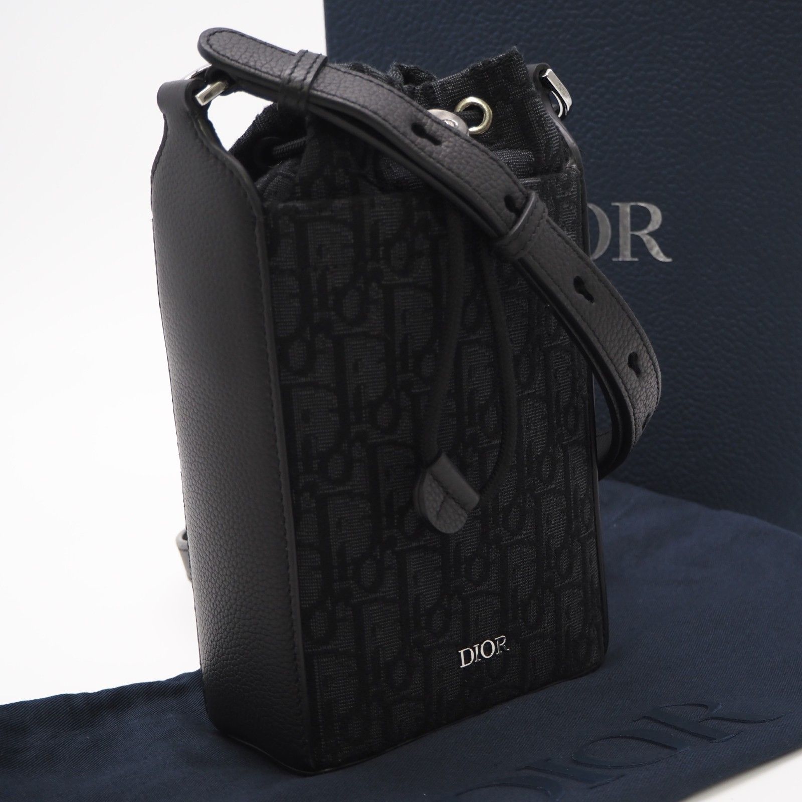 3日以内返品可 美品 Dior ディオール オブリーク ジャカード ミニ 