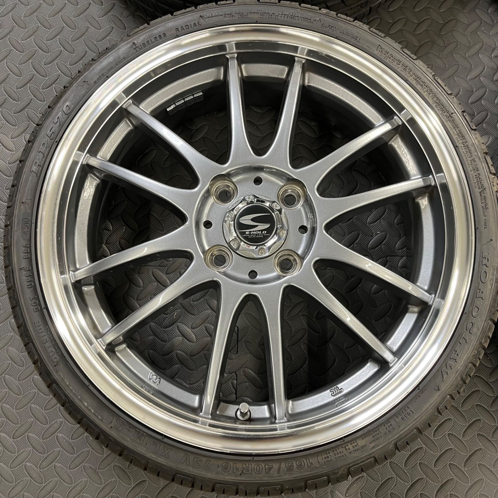 16年製 165/40R16 ロードクロウ RP570 BADX S-HOLD ラグナ ミラジーノ 