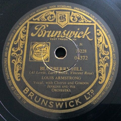 78RPM/SP Louis Armstrong, Chorus, Gordo The Lucky Old Sun