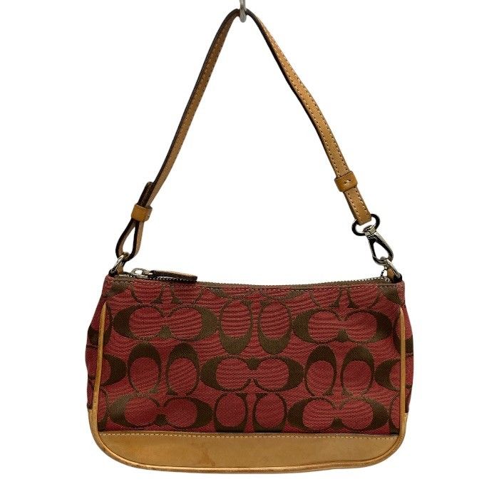 COACH/コーチ/6094/シグネチャーアクセサリーポーチ/キャンバス/レザー