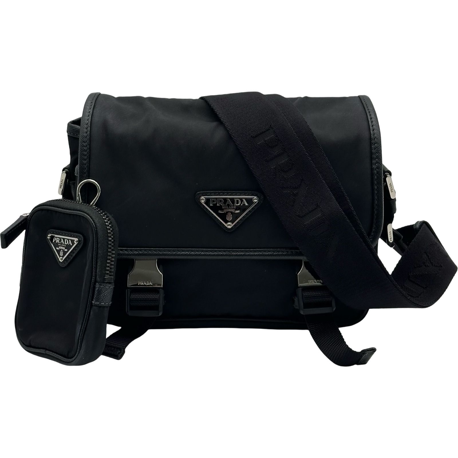 プラダ PRADA Re-Nylon ショルダーバッグ 2VD034 ブラック ナイロン 