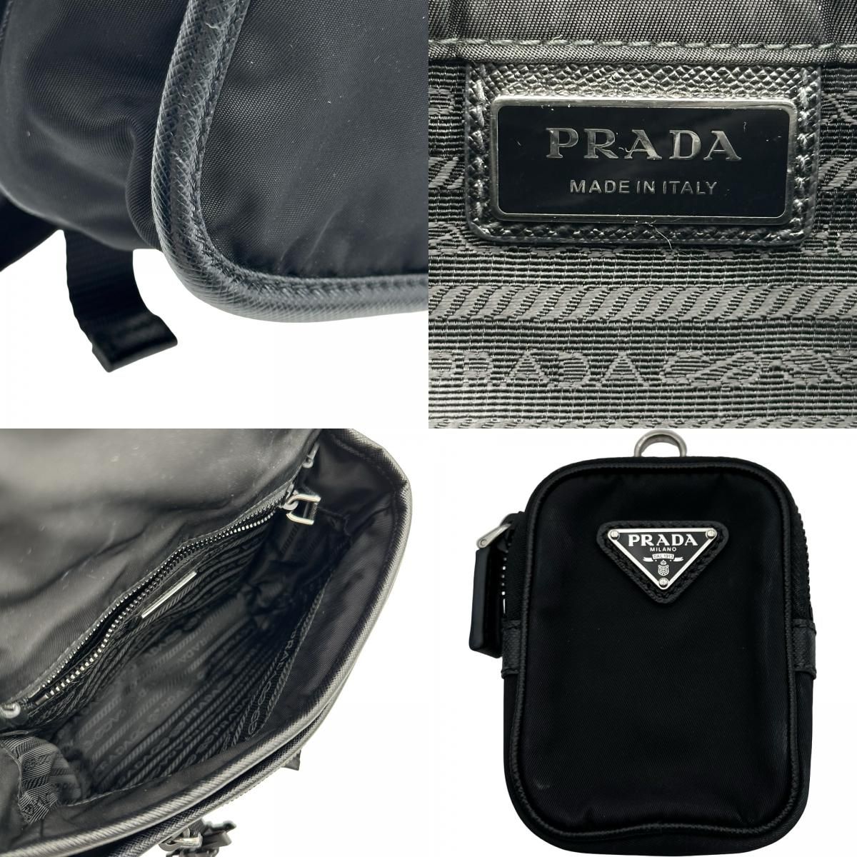 プラダ PRADA Re-Nylon ショルダーバッグ 2VD034 ブラック ナイロン 