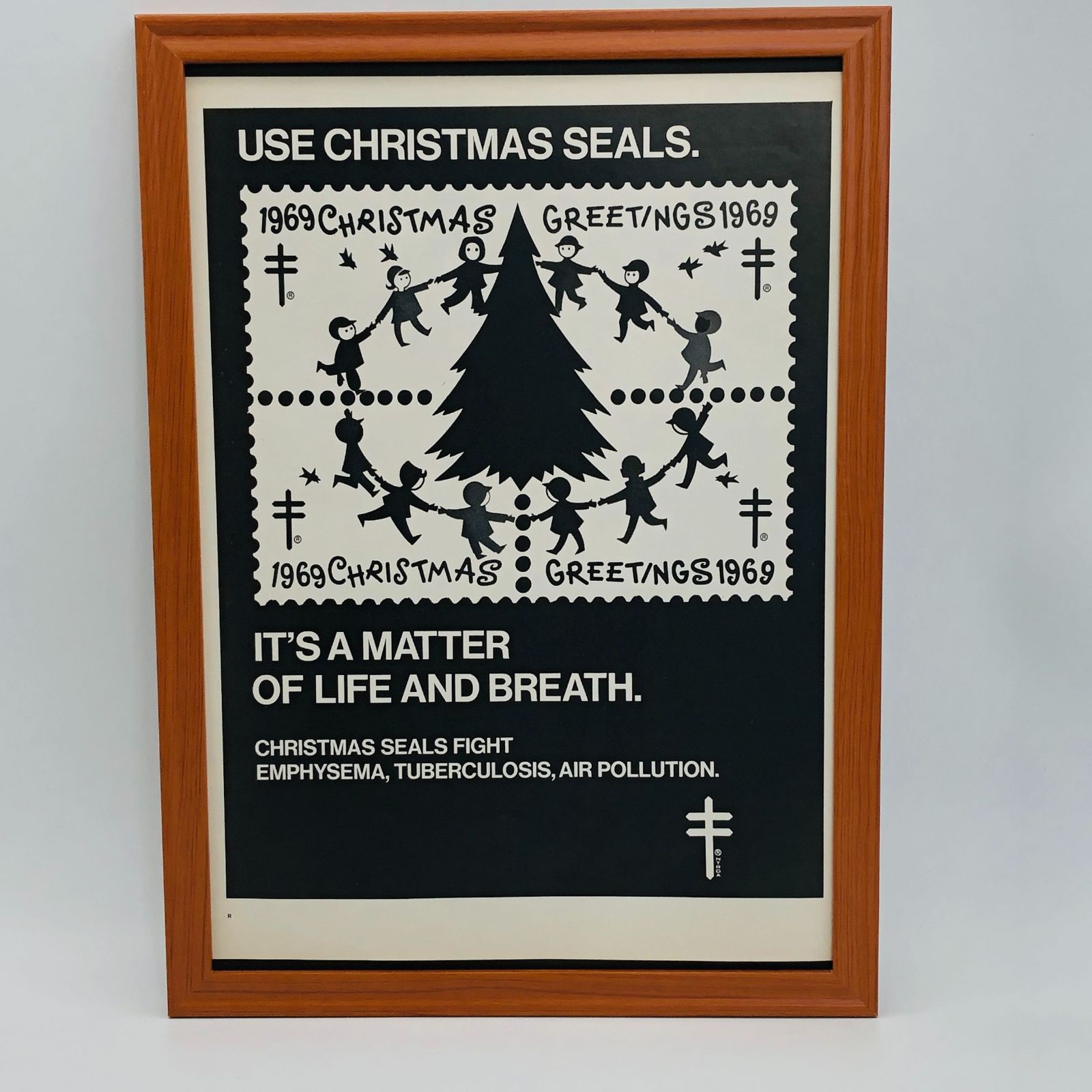ビンテージ 広告 ポスター 『 クリスマス切手 (Christmas Seals