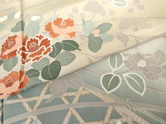 平和屋着物○訪問着 枝花文 暈し染め 正絹 逸品 AABH3709cs - メルカリ