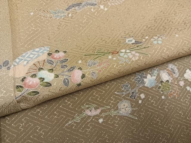 平和屋着物○訪問着 草花文 洗える着物 AABH5329ph - メルカリ