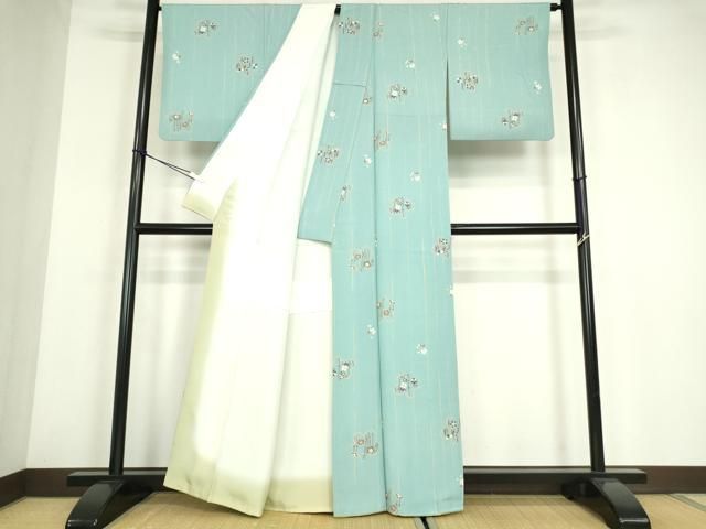 平和屋着物●上質な小紋　舞桜文　正絹　逸品　DABE4030az 平和屋着物○上質な小紋 舞桜文 正絹 逸品 DABE4030az - メルカリ
