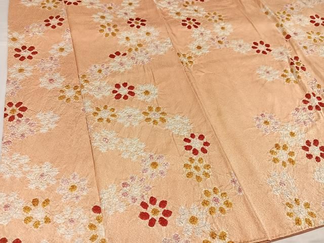 平和屋着物●上質な小紋　絞り　花尽くし　正絹　逸品　AABH5344ph 平和屋着物○上質な小紋 絞り 花尽くし 正絹 逸品 AABH5344ph