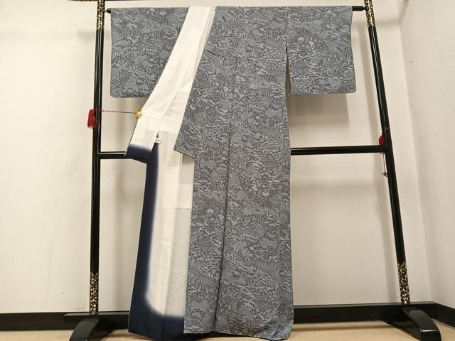 平和屋着物●上質な小紋　風景草木文　正絹　逸品　AABH6834ph 平和屋着物○上質な小紋 風景草木文 正絹 逸品 AABH6834ph - メルカリ