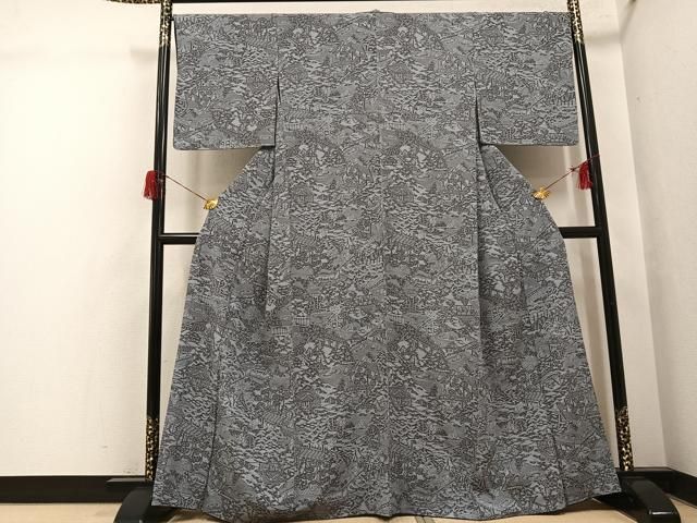 平和屋着物●上質な小紋　風景草木文　正絹　逸品　AABH6834ph 平和屋着物○上質な小紋 風景草木文 正絹 逸品 AABH6834ph - メルカリ