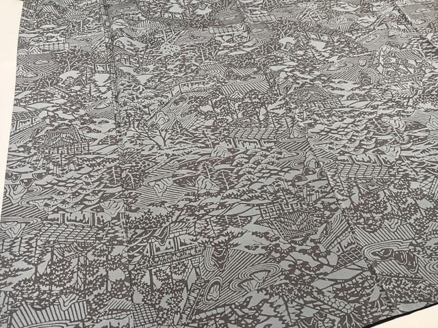 平和屋着物●上質な小紋　風景草木文　正絹　逸品　AABH6834ph 平和屋着物○上質な小紋 風景草木文 正絹 逸品 AABH6834ph - メルカリ