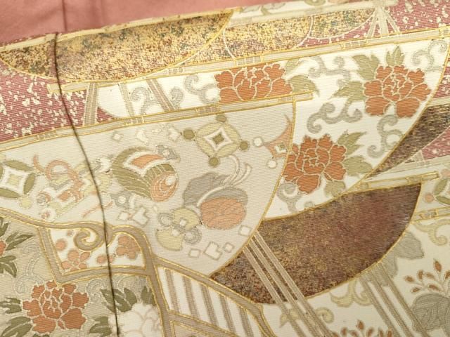 平和屋着物●豪華色留袖　友禅　龍泉　南蛮船　暈し染め　金彩　正絹　逸品　AABH3766cs 平和屋着物○豪華色留袖 友禅 龍泉 南蛮船 暈し染め 金彩 正絹 逸品