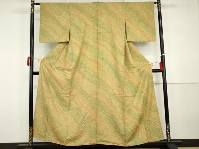 平和屋着物●上質な小紋　霞斜縞　暈し染め　正絹　逸品　AABH3768cs 平和屋着物○上質な小紋 霞斜縞 暈し染め 正絹 逸品 AABH3768cs - メルカリ