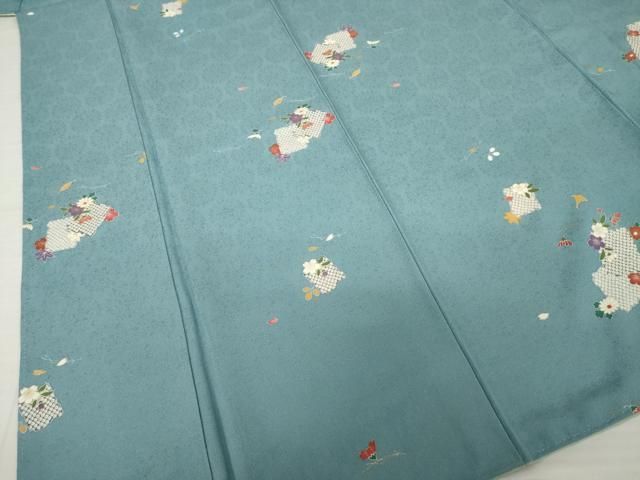 平和屋着物○上質な小紋 色紙花文 正絹 逸品 AABH5855ck - メルカリ