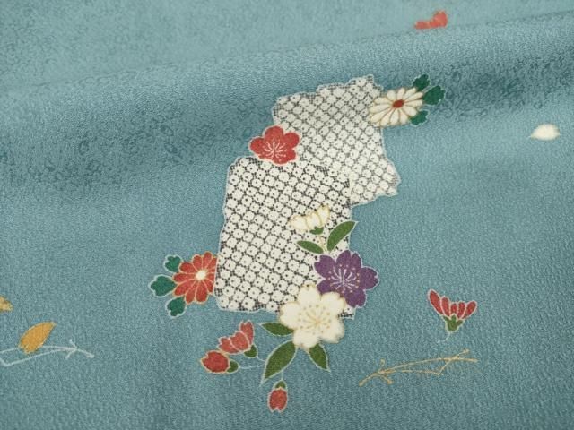 平和屋着物●上質な小紋　色紙花文　正絹　逸品　AABH5855ck 平和屋着物○上質な小紋 色紙花文 正絹 逸品 AABH5855ck - メルカリ