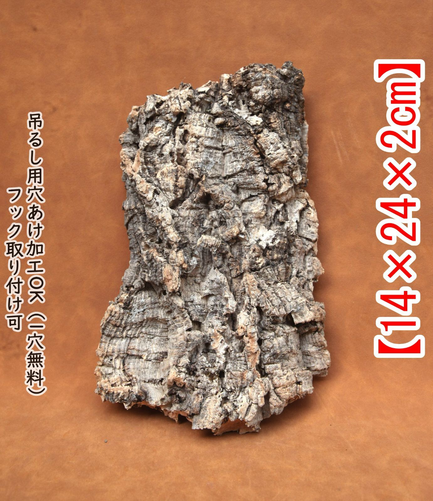 ポルトガル産コルク樹皮ＰＬ07-0701Ｌ Amazon | ポルトガル産 極厚 バージン コルク樹皮 約10×20cm 厚5cm