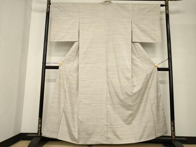 平和屋着物●上質な小紋　紬地　霞文　暈し染め　正絹　逸品　AABH5875ck 平和屋着物○上質な小紋 紬地 霞文 暈し染め 正絹 逸品 AABH5875ck