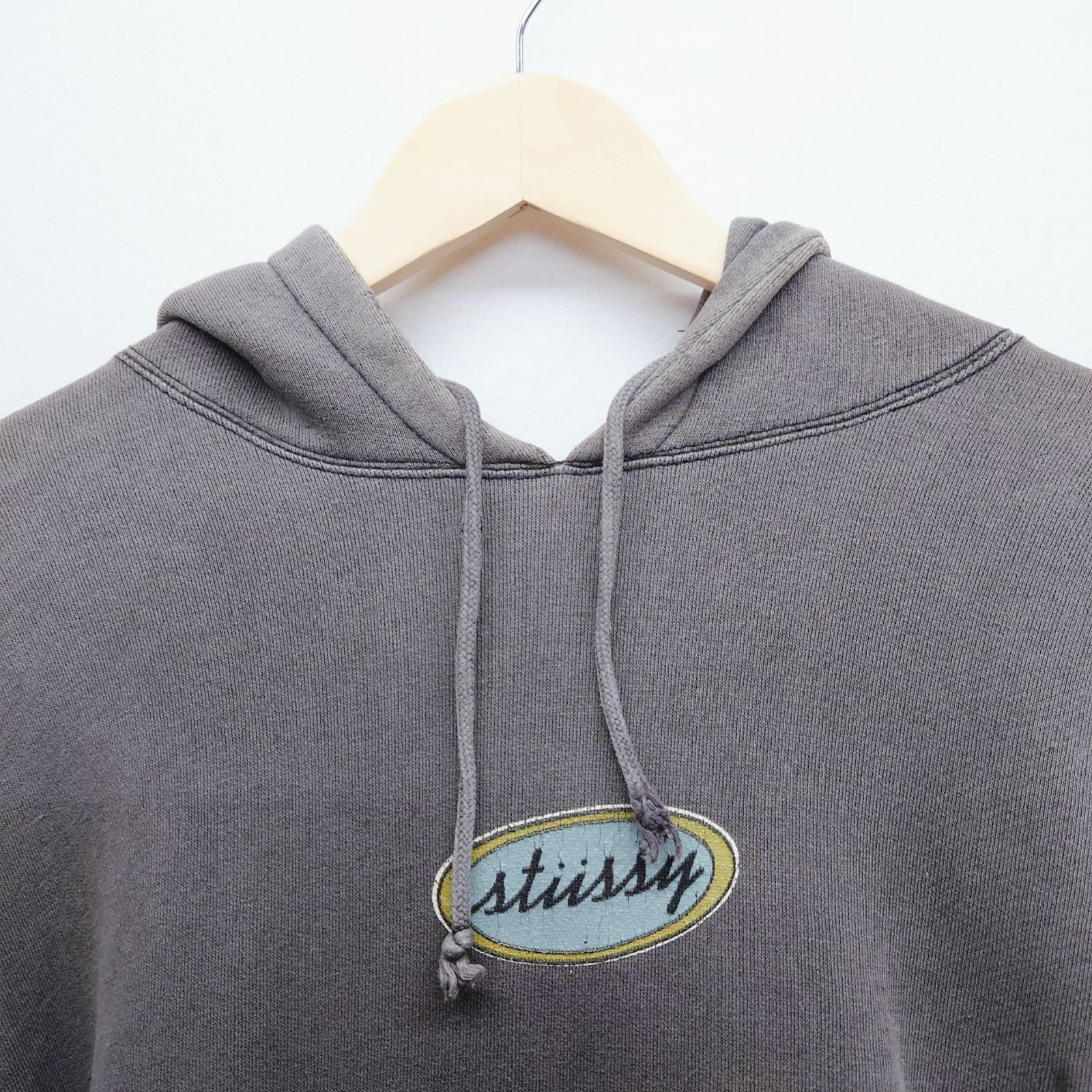 Stussy ステューシー フェードブラック パーカー フーディー ロゴ