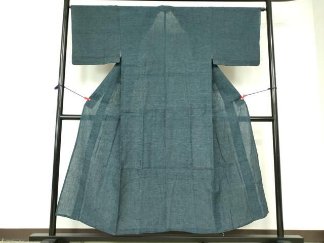 平和屋着物*夏物 男性 小紋 紗 霞文 DABE1462op