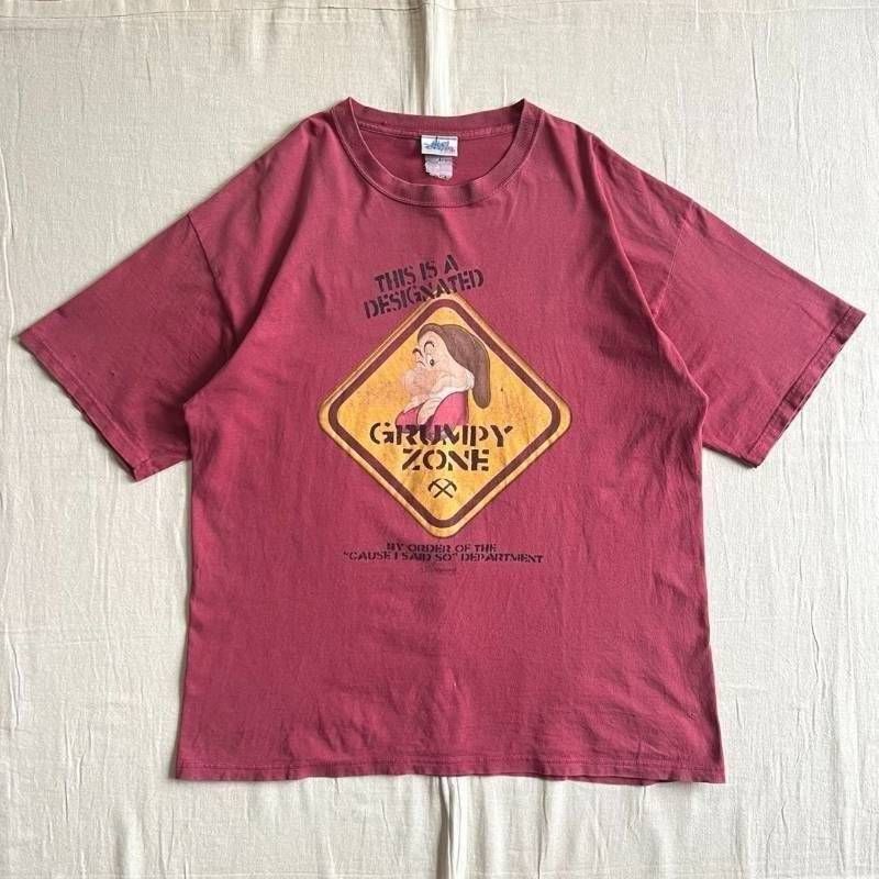 90s Disney ヴィンテージ白雪姫 グランピー TシャツXL相当 USA製 90s vintage Disneyland ディズニーヴィンテージ 白雪姫 7人のこびと