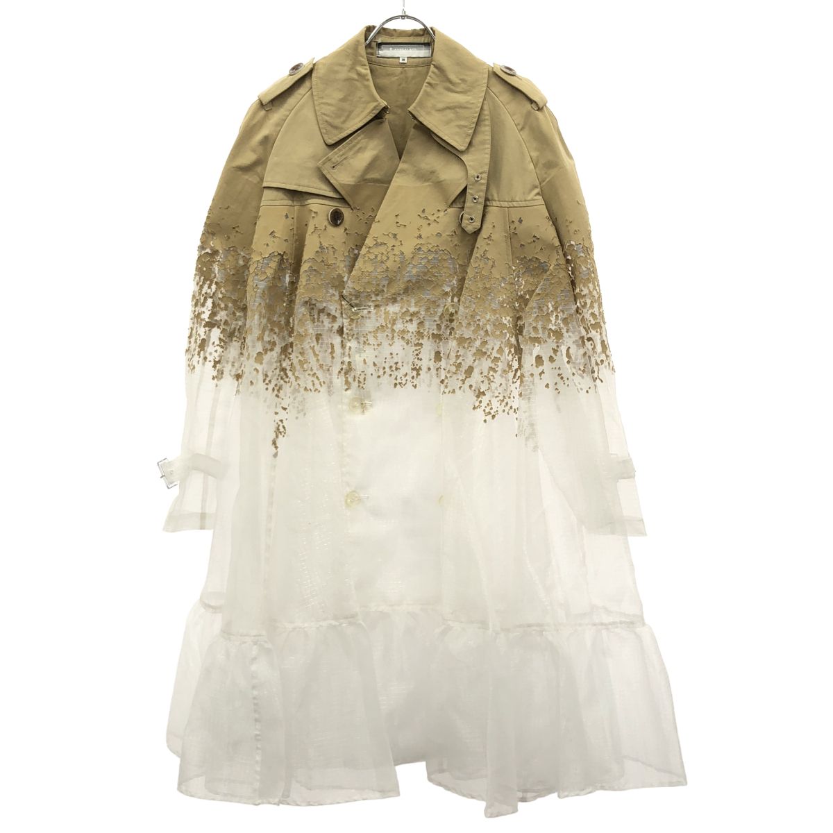 ANREALAGE アンリアレイジ 19SS クリアグラデーショントレンチコート