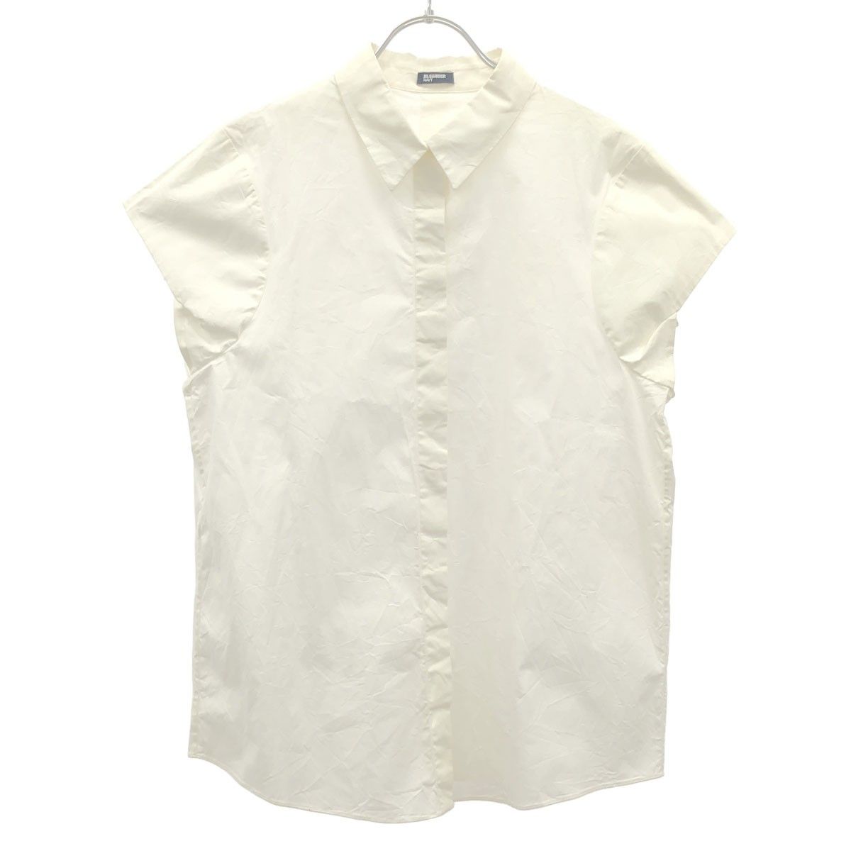 JIL SANDER NAVY ジル サンダーネイビー ノースリーブシャツ JDE310A ホワイト 42 JIL SANDER NAVY - JIL SANDER NAVY ジル サンダーネイビー