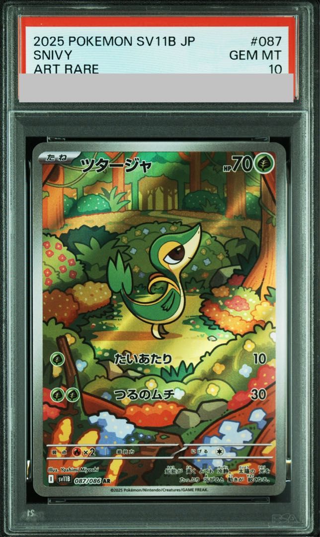 ポケモンカード ツタージャ AR PSA10 2連番 状態A】ツタージャ AR (087/086) [SV11B] の通販・買取価格（ポケモン