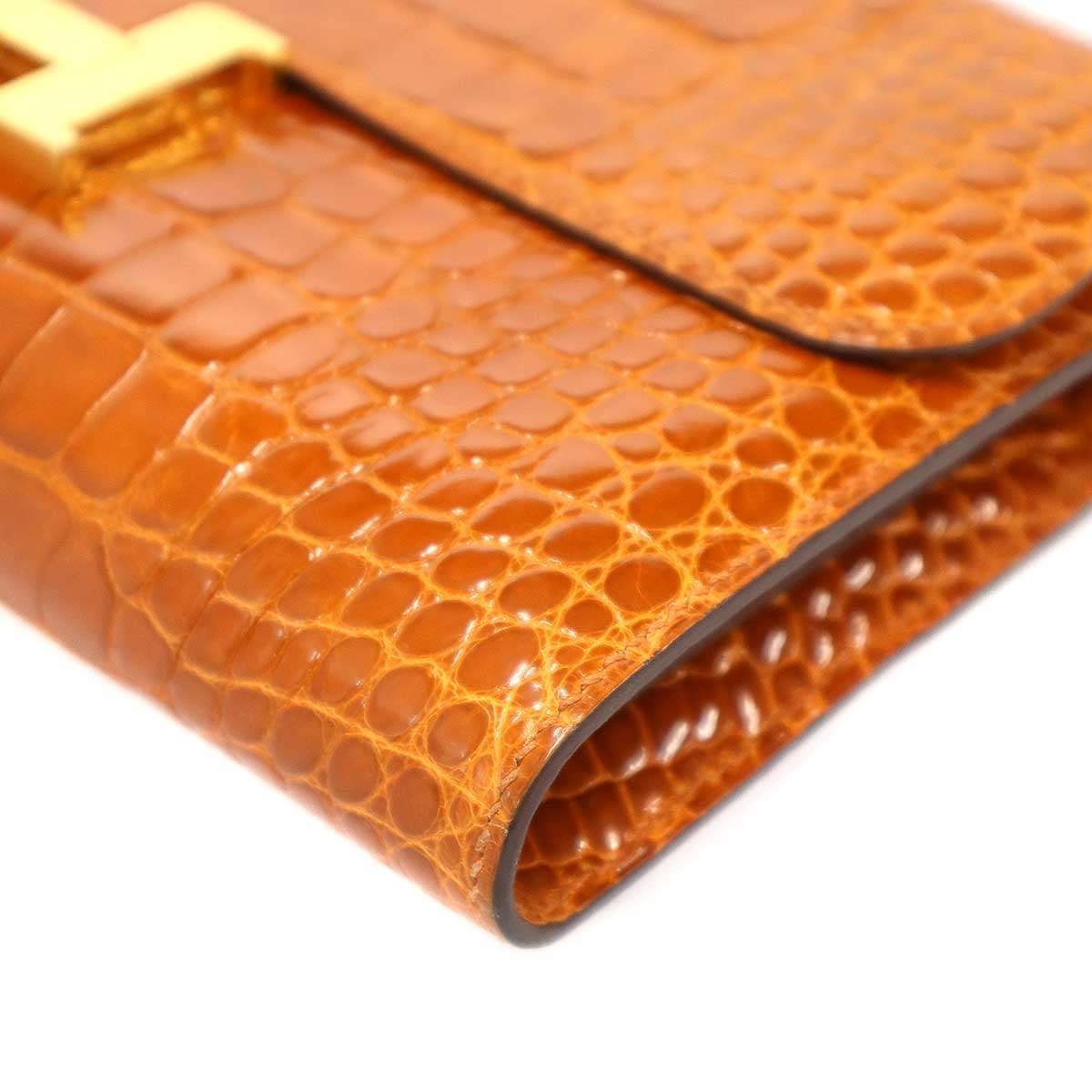 HERMES エルメス Constance Long Wallet Alligator コンスタンス