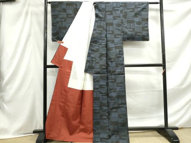 平和屋着物□本場大島紬 幾何学エ霞文 正絹 逸品 DABE8959qa - メルカリ