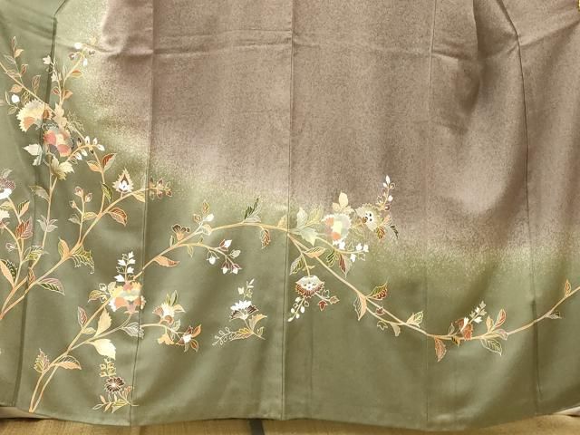 平和屋着物□訪問着 更紗花文 暈し染め 正絹 逸品 AABH9282fw - メルカリ