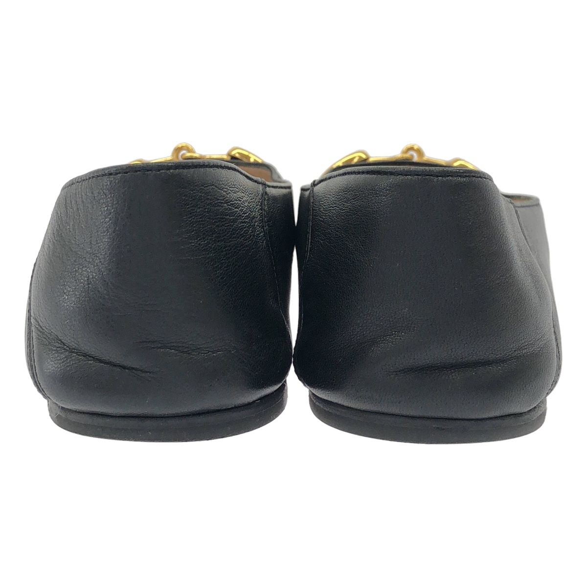 yページ　Gucci グッチ パンプス (size35) GUCCI グッチ ホースビットチェーン フラットパンプス 621161 ブラック