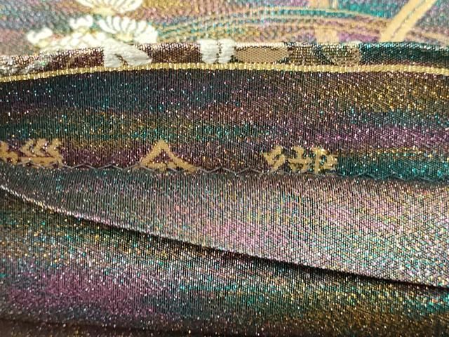 平和屋本店▽六通柄袋帯 蝋金織 草花文 正絹 逸品 DABE9321sf - メルカリ