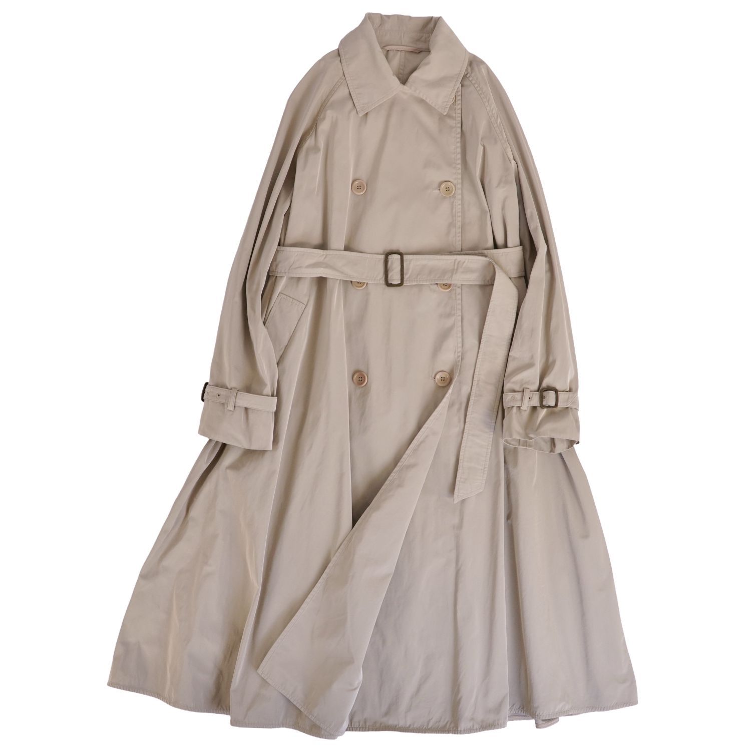 最高級　白タグ　MAX MARA 白タグ　コート　38 Max Mara - 美品 マックスマーラ Max Mara コート 白タグ レザーベルト