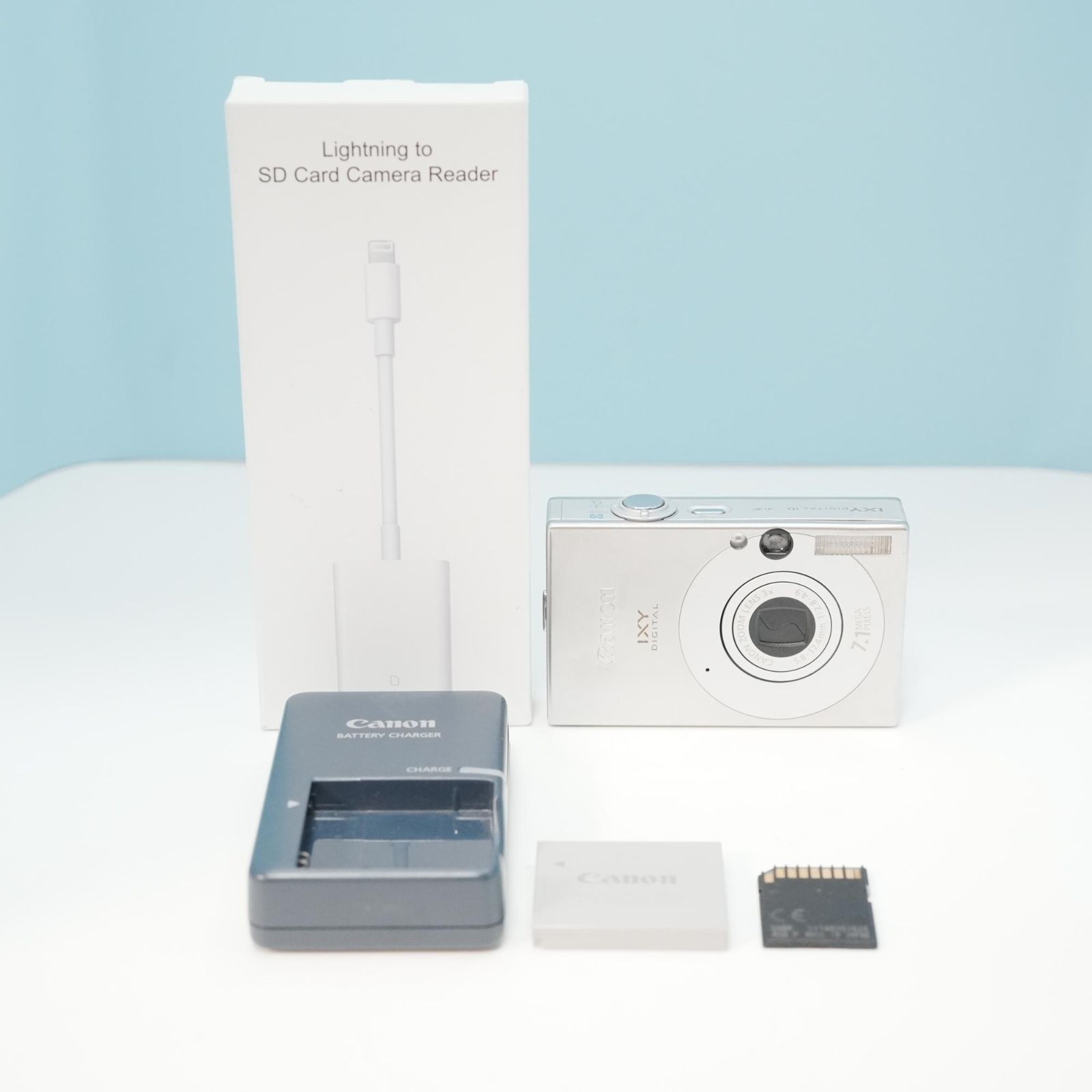 Canon IXY DIGITAL 10 デジカメ スマホ転送OK フルセット 美品 a6343