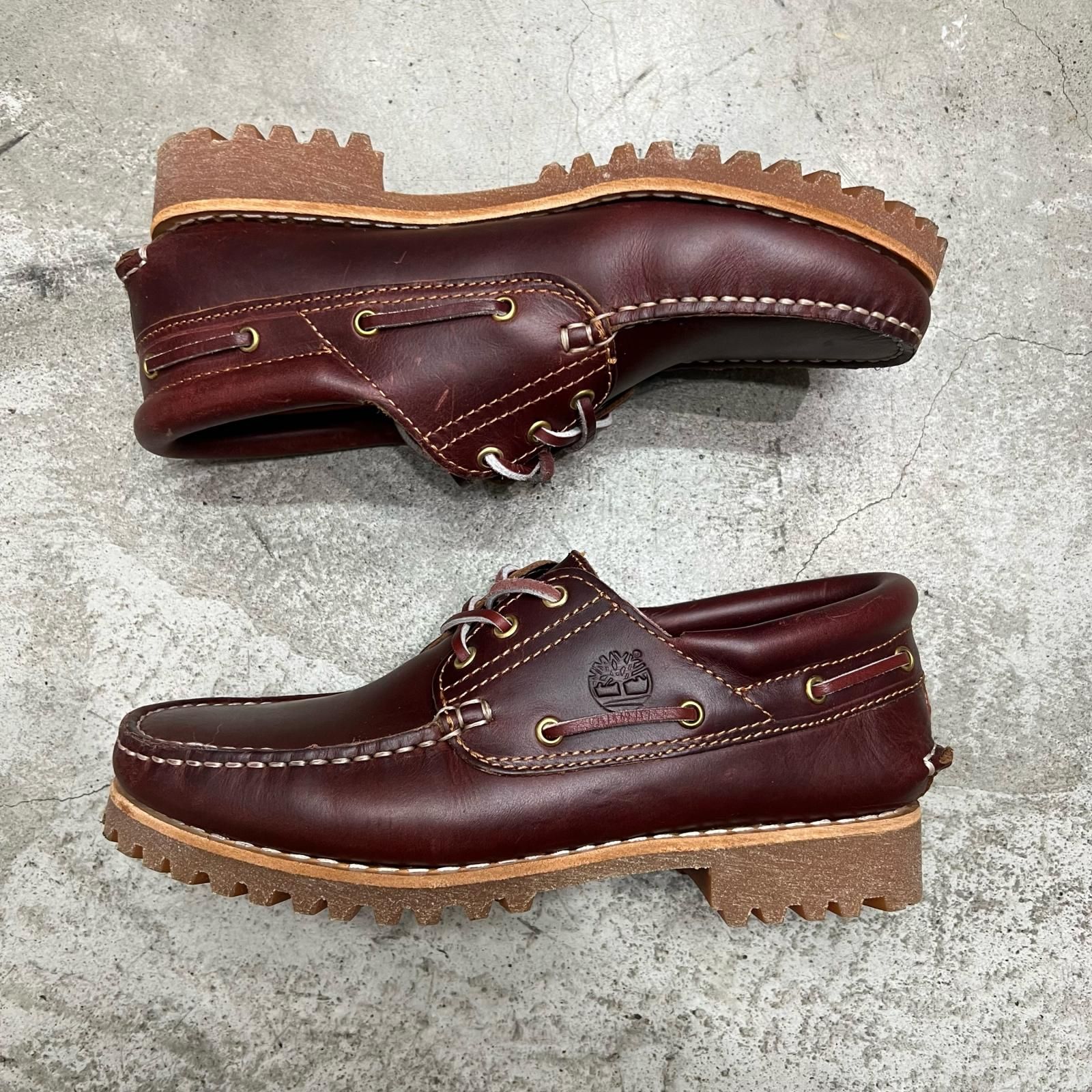 Timberland 3eye クラシックラグ モヒカンシューズ 革靴 レザー 