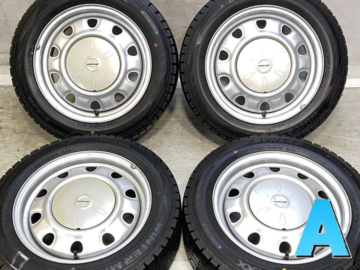 185/60R15 ダンロップ ウィンターマックス WM02 TOPY V10 15x6.0 45 