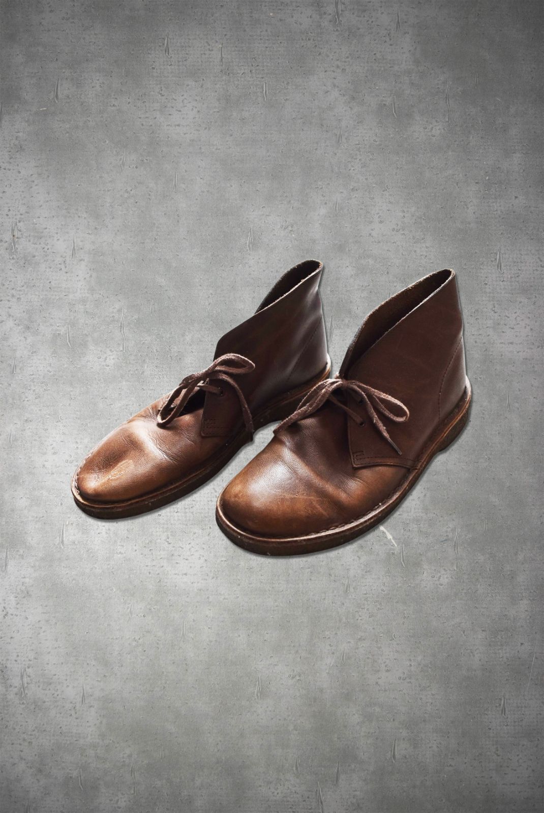 Clarks ブラウン レザー デザート ブーツ クレープ ソール 25.5cm
