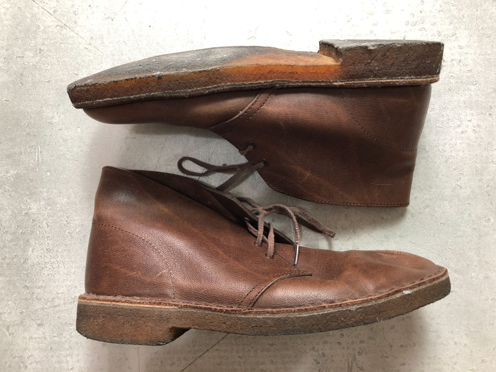 廃盤 Clarks LUGGER クレープソール ブラウン 茶色 新品未使用品 廃盤 Clarks LUGGER クレープソール ブラウン 茶色 27cm