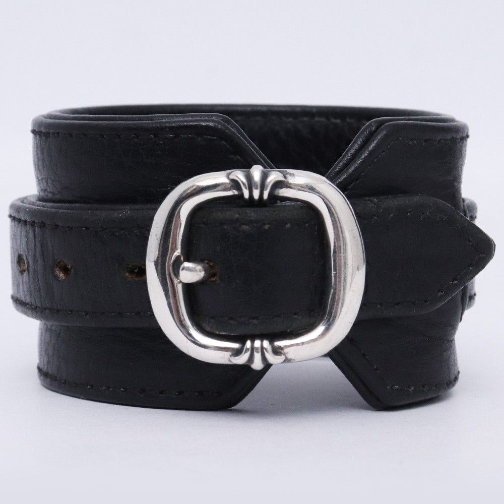 クロムハーツ　ロックンロール　タイニーバックル　レザーブレスレット CHROME HEARTS ロックンロール レザーブレスレット タイニーバックル