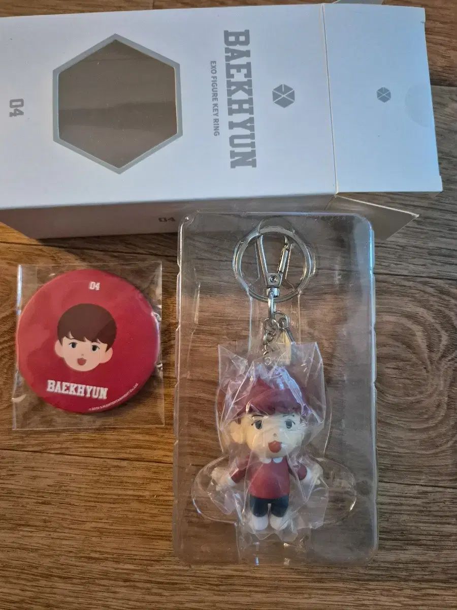 EXOベクヒョン(BAEKHYUN)フィギュア キーホルダー&写真 フォト PHOTO