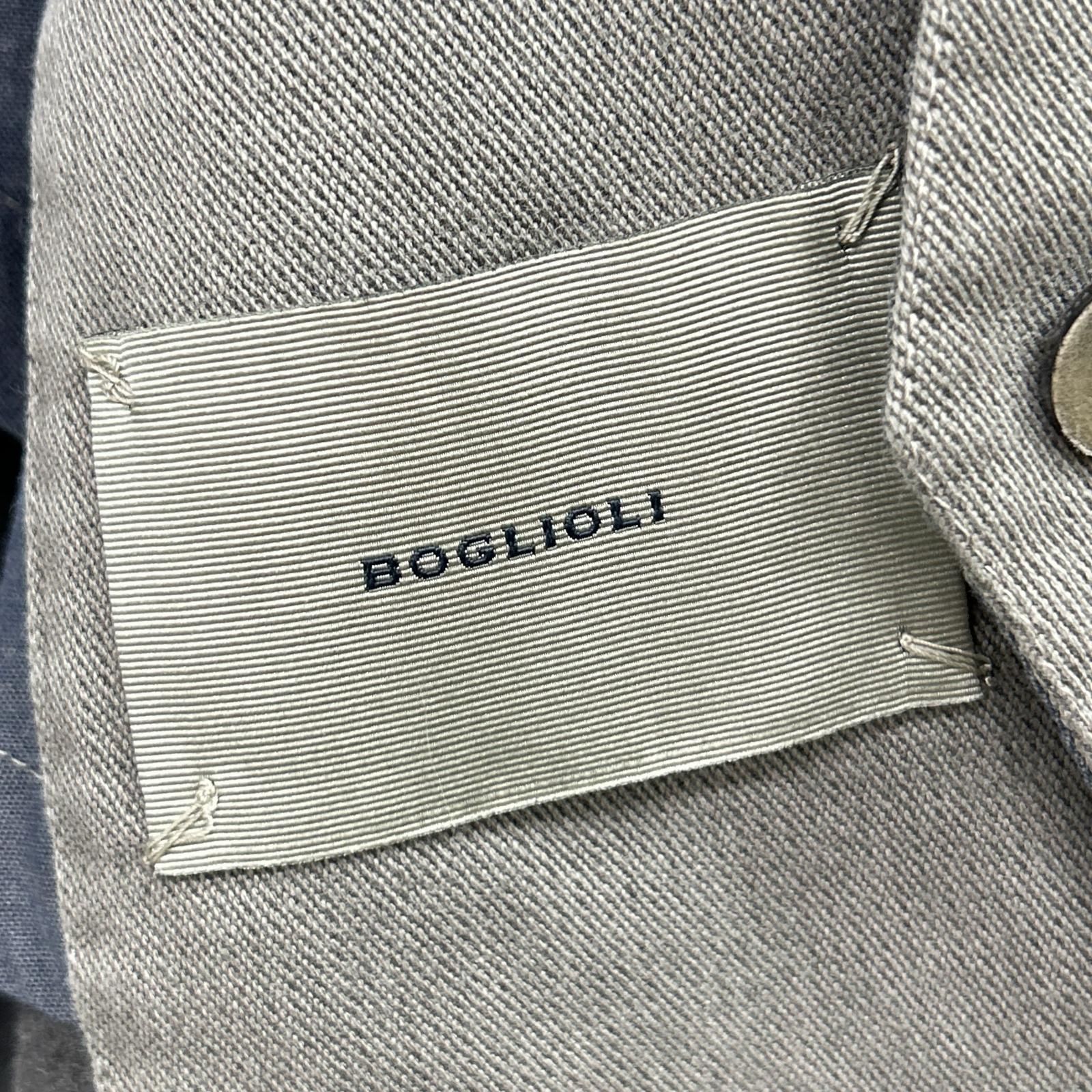 BOGLIOLI ボリオリ ｸﾞﾚｰ ｲﾀﾘｱ製 ｺｯﾄﾝ ﾁｪﾙｼｰ 2Bｻﾌｧﾘｼﾞｬｹｯﾄ 44 - メルカリ