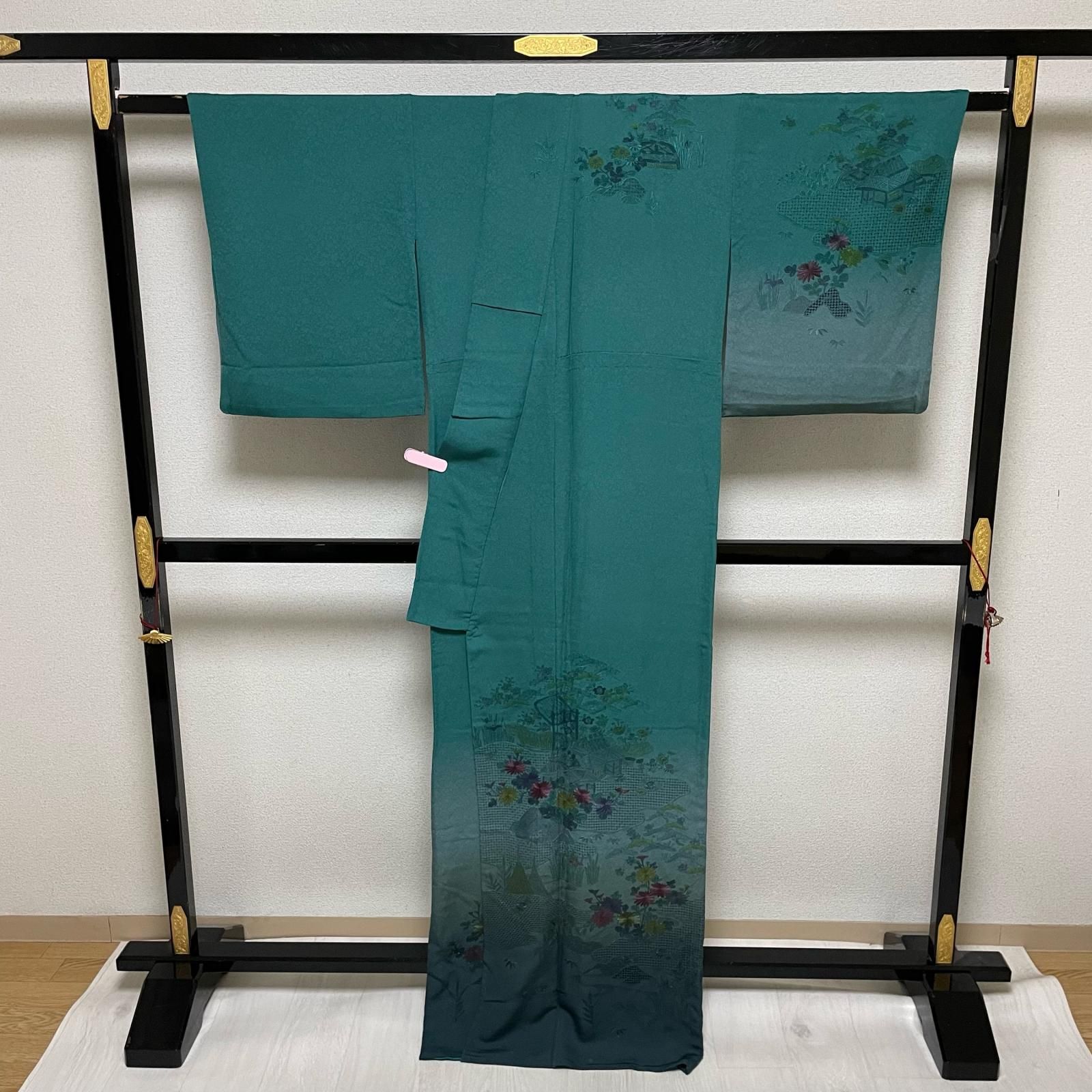 汕頭 蘇州 相良刺繍 中国三大刺繍 訪問着 単衣仕立て 裄69 トール 
