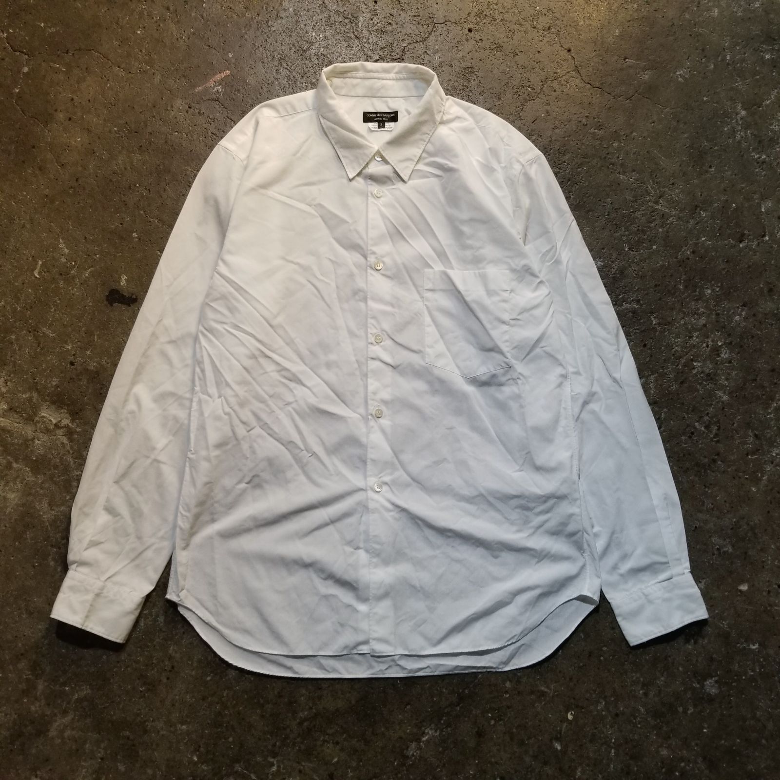 COMME des GARCONS HOMME PLUS AD2025 定番 エステル縮絨シャツ S 