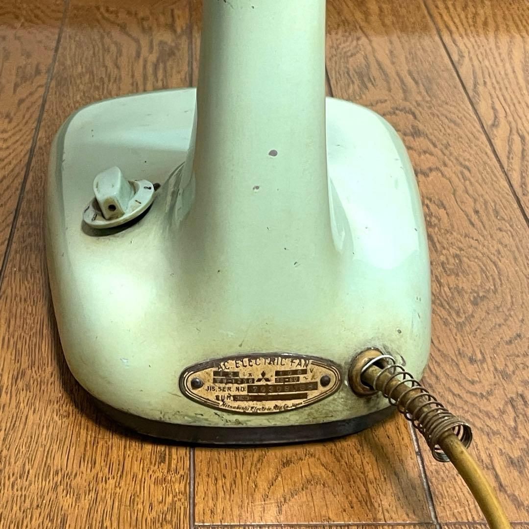 動作OK】1960年代 三菱電機 DM-12GE 金属製 扇風機 レトロファン