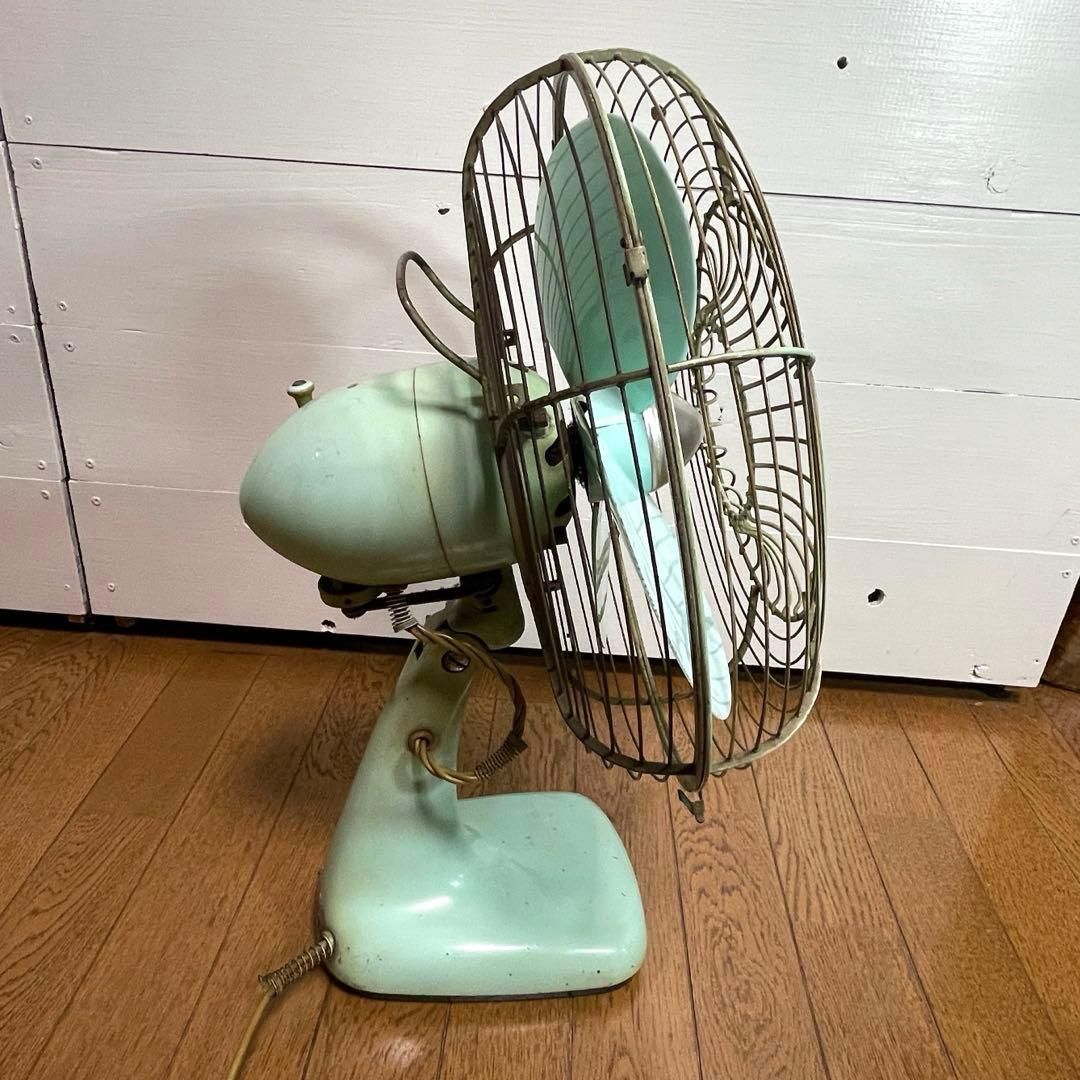 動作OK】1960年代 三菱電機 DM-12GE 金属製 扇風機 レトロファン