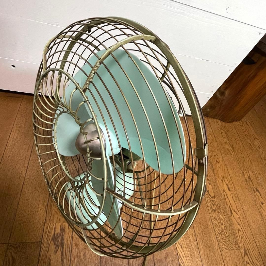 動作OK】1960年代 三菱電機 DM-12GE 金属製 扇風機 レトロファン