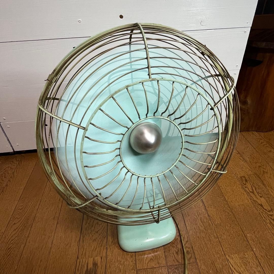 動作OK】1960年代 三菱電機 DM-12GE 金属製 扇風機 レトロファン