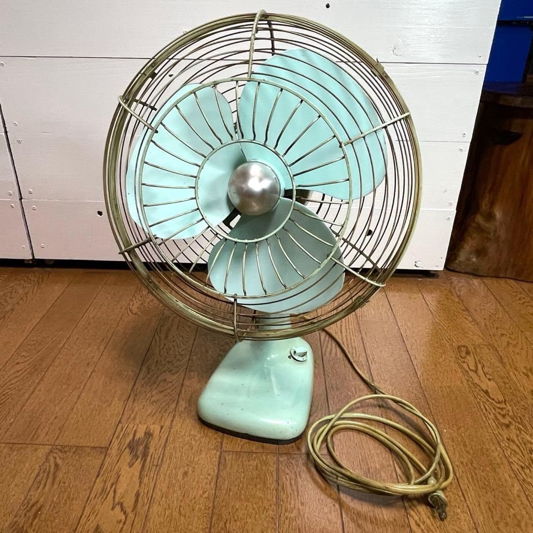 動作OK】1960年代 三菱電機 DM-12GE 金属製 扇風機 レトロファン
