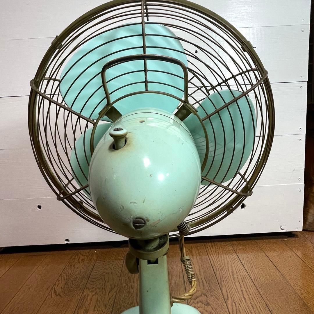 G0713-08★三菱 12インチ扇風機 ミントグリーン Mitsubishi Electric Mfg.Co.japan 三菱扇風機 AC ELECT