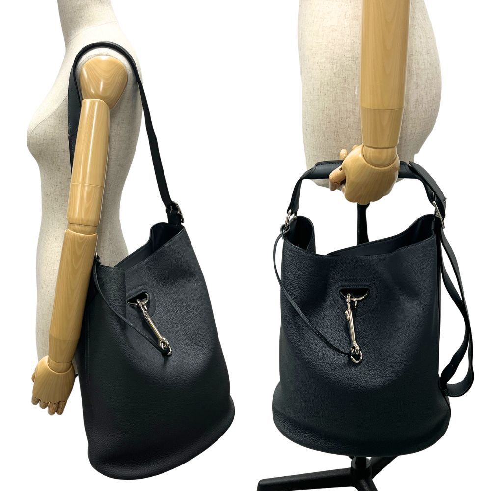 HERMES エルメス Seau Mousqueton Bag ソー・ムスクトン レザー バッグ