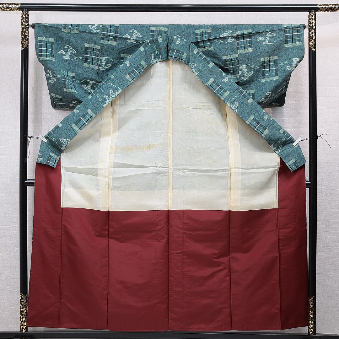 紬 着物ジャケット ネイビー 大島紬 L26-01｜FAR EAST FABRIC